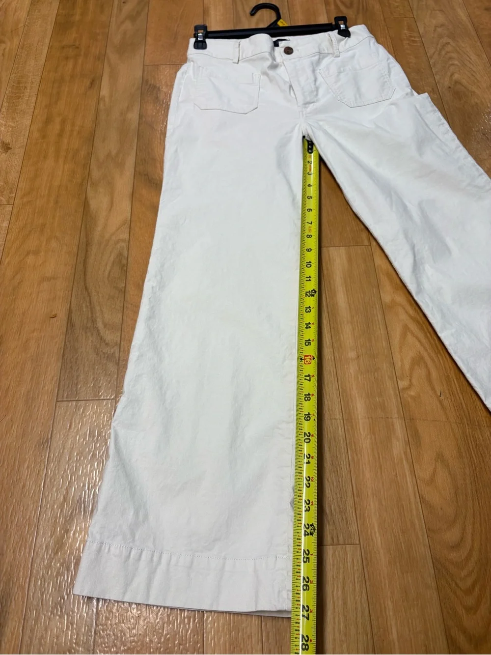 J. Crew Cream Straight-Leg Jeans